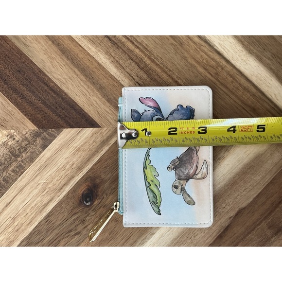 Disney Loungefly Lilo & Stitch Turtles Cardholder Coin Purse - Picture 4 of 5